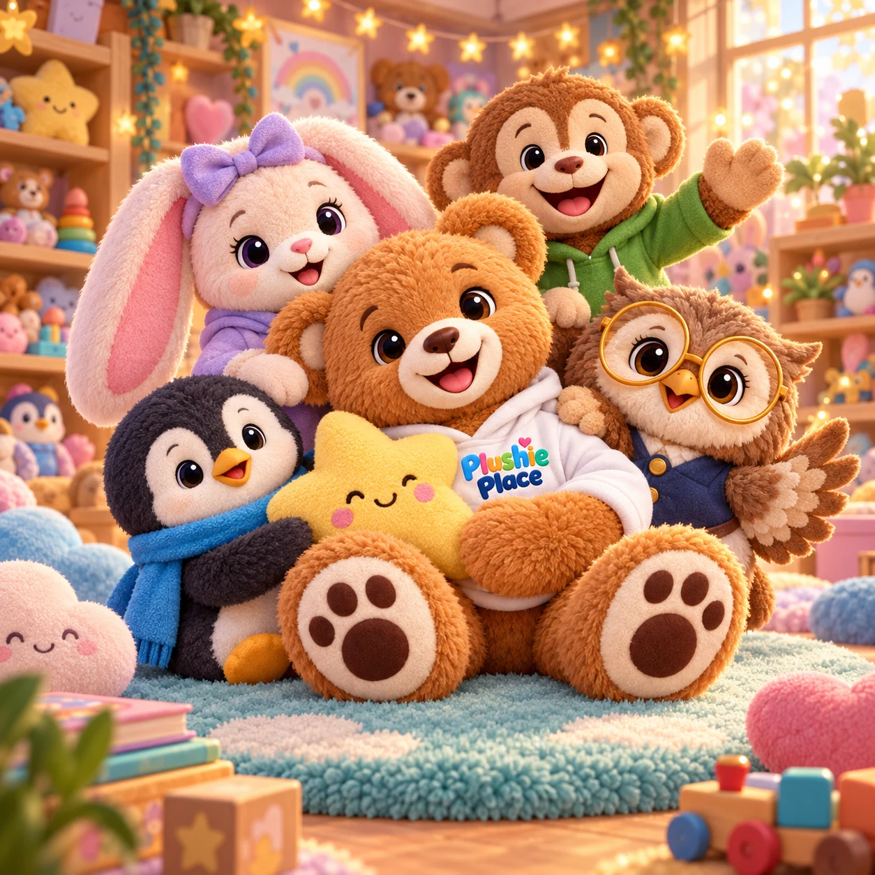 Nuzzleby and friends welcoming readers